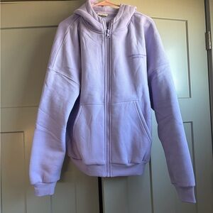 Comfrt pastel addition Lavender Zip-Up Hoodie